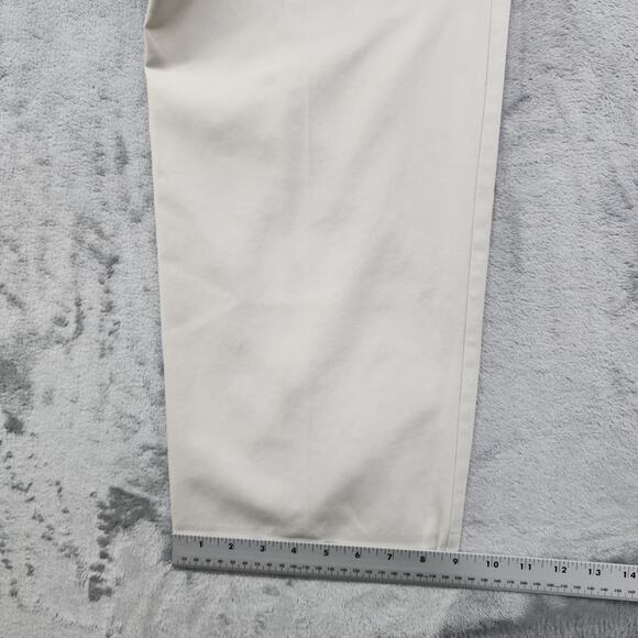 Dockers Pants Mens Size 36 x 30 Beige Khaki Classic Fit Pleated Stretch Office - Picture 8 of 11